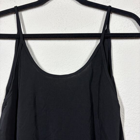 Zara Collection Womens Size Small Deep V Neck Cami Tank Top Black Sleeveless - Picture 3 of 7
